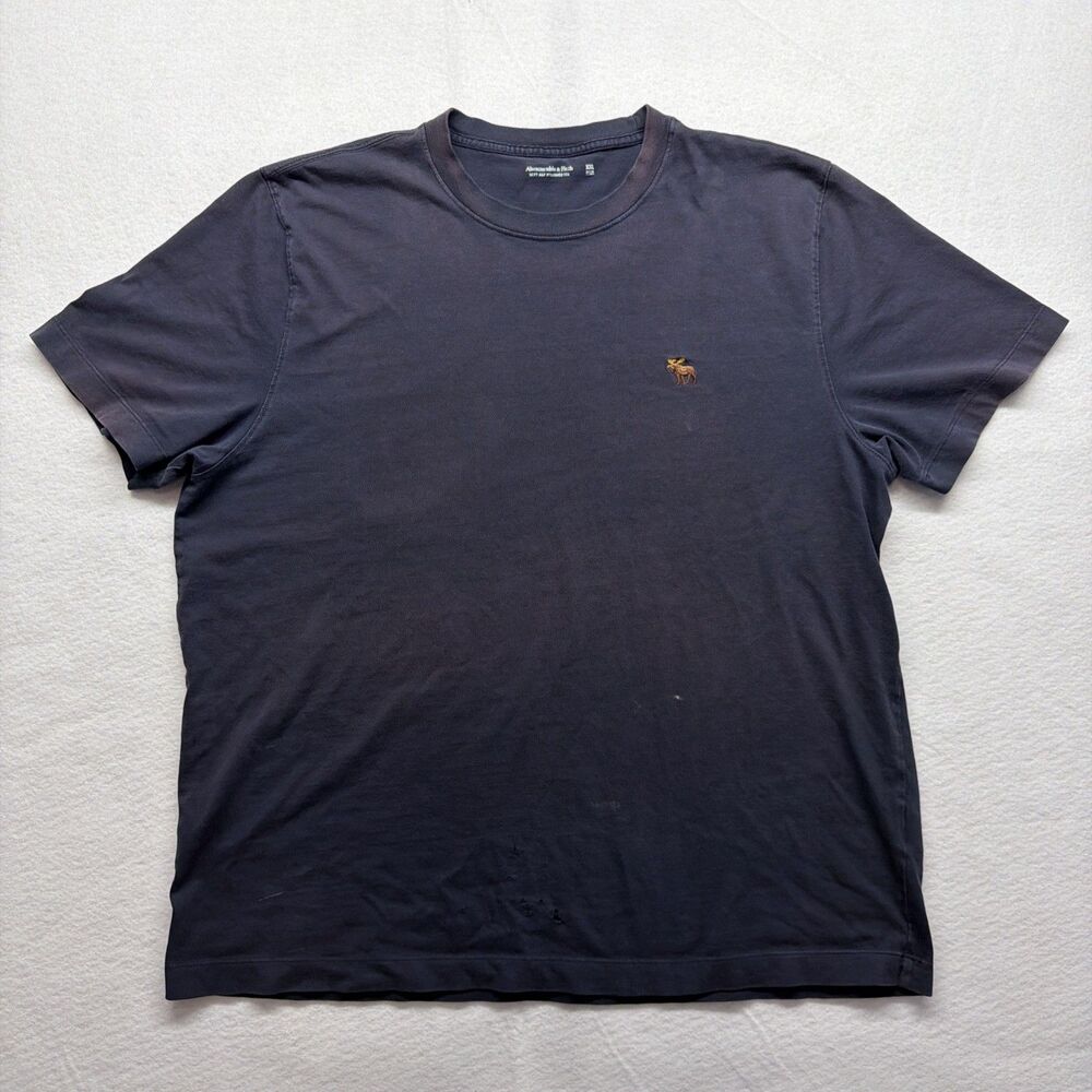 Abercrombie& Fitch Soft A&F Polished Tee Moose Logo Distressed XXL